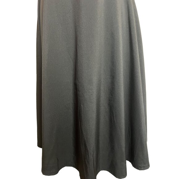 New Light Fashion black midi A Style Dress. Large (by measurements) - Picture 9 of 10